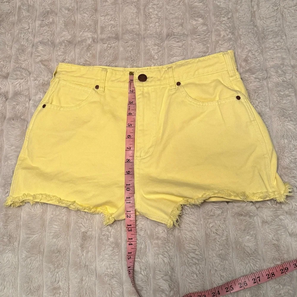 Wrangler Yellow Denim Jean Shorts